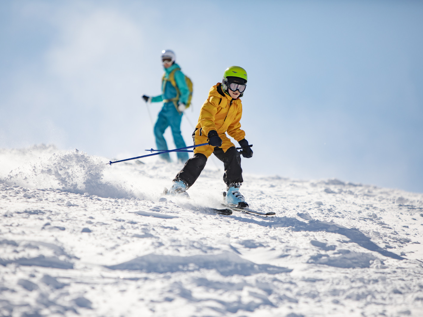 Familie im Skiurlaub